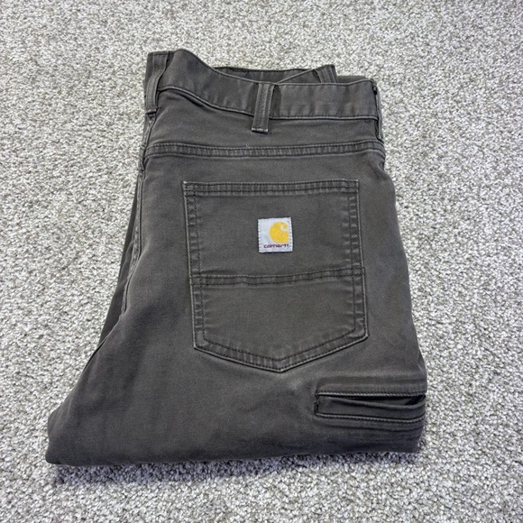 Carhartt Other - Carhartt Pants Mens 34x32 Gray Rugged Flex Relaxed Fit Canvas Workwear Pockets